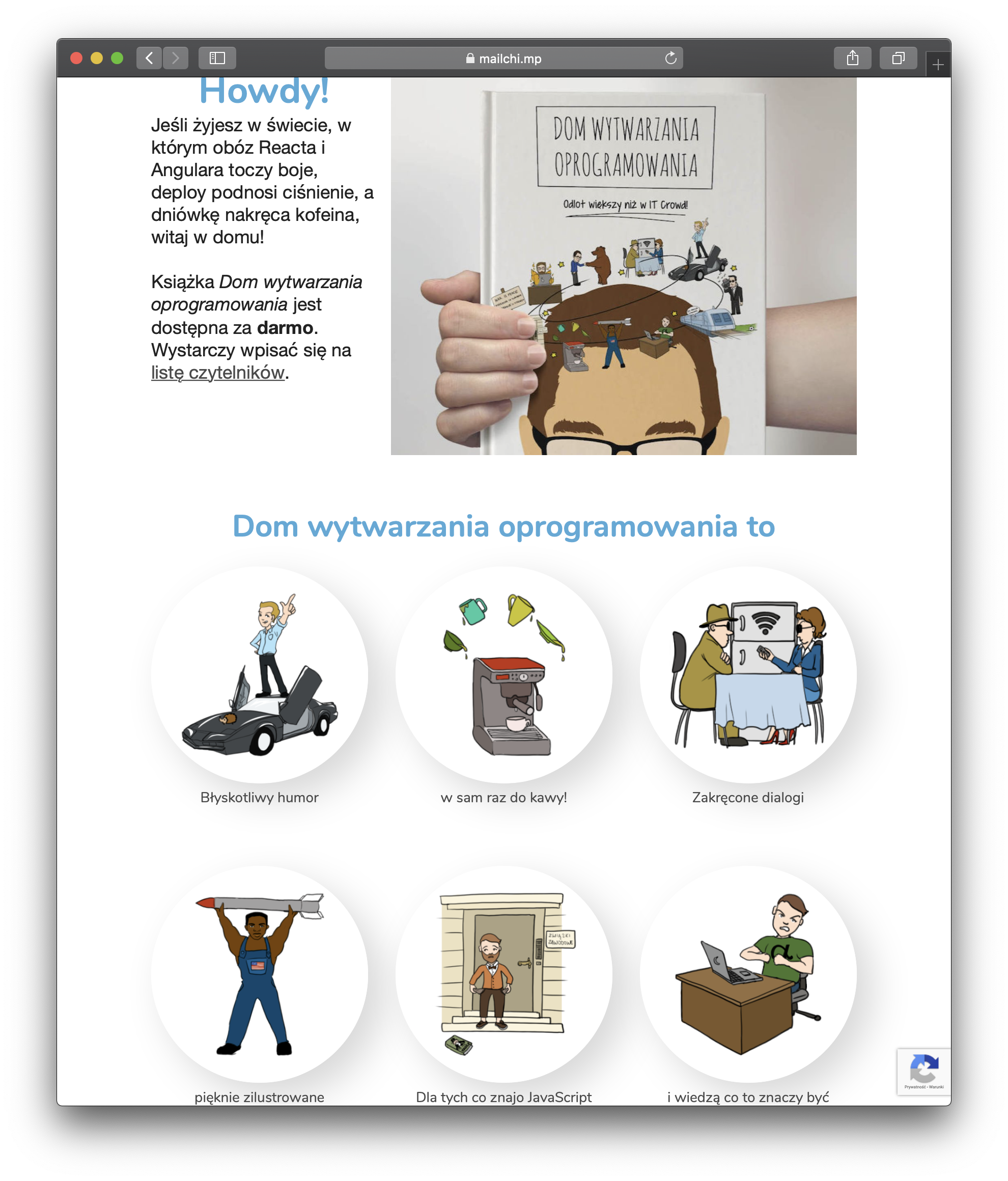 Landing page Domu wytwarzania oprogramowania